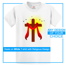 Custom Printed Religious T-Shirt With Your Own Personalised Artwork On Front